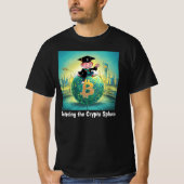 Bitcoin Abschluss Black T-Shirt (Vorderseite)