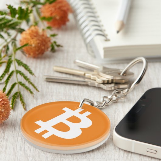 Bitcoin Acrylic Keychain Rep Schlüsselanhänger (Vorderseite rechts)