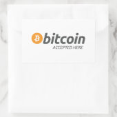 Bitcoin Akzeptiert Hier Aufkleber (Tasche)