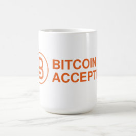 Bitcoin Akzeptierte Tasse