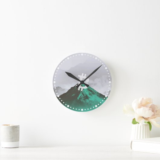 Bitcoin All-Time-High (ATH) Runde Wanduhr (Zuhause)