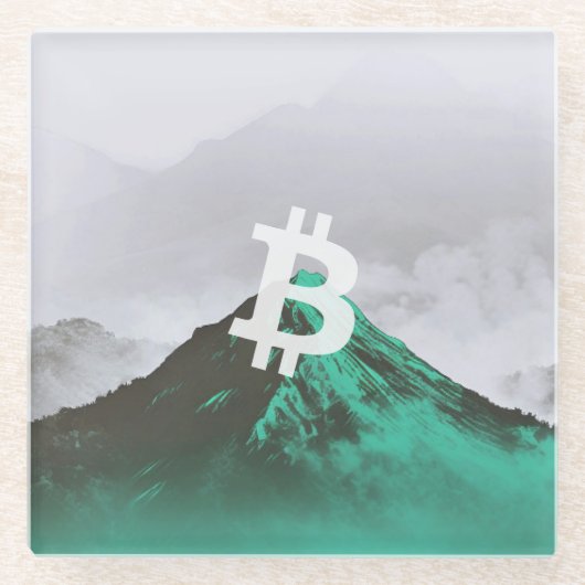 Bitcoin Allzeithoch (ATH) Glasuntersetzer (Vorderseite)