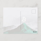 Bitcoin Allzeithoch (ATH) Postkarte (Rückseite)