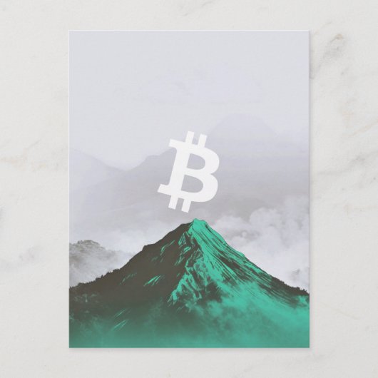 Bitcoin Allzeithoch (ATH) Postkarte (Vorderseite)
