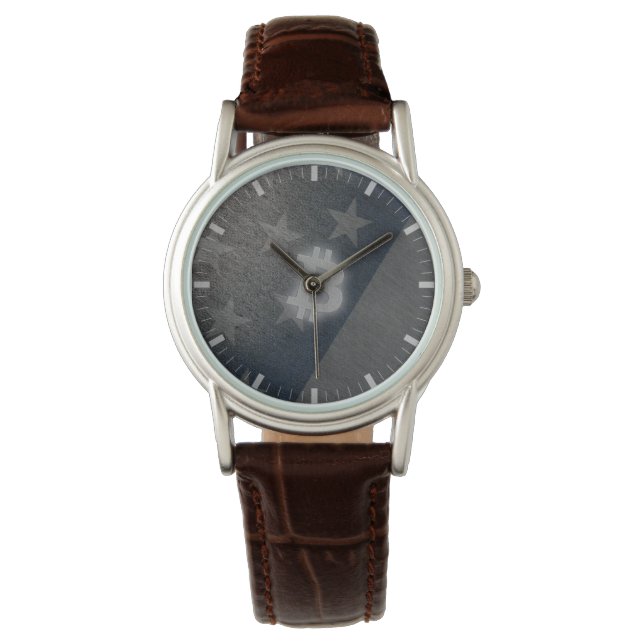 Bitcoin Amerika Armbanduhr (Vorderseite)