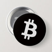 Bitcoin-Anstecknadel (Groß) Button (Vorne & Hinten)