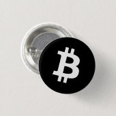 Bitcoin-Anstecknadel (klein) Button (Vorne & Hinten)