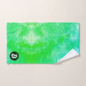 Bitcoin Aquarell (Stil $ - Green Day) Badhandtuch Set (Handtuch)