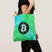 Bitcoin Aquarell (Stil $ - Green Day) Tasche (Von Nahem)