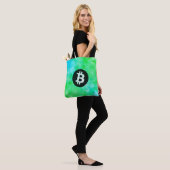 Bitcoin Aquarell (Stil $ - Green Day) Tasche (Am Model)