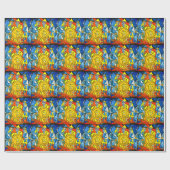 Bitcoin Art Geschenkpapier (Flach)