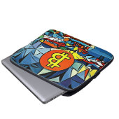 Bitcoin Art Laptopschutzhülle (Vorne Knopf)