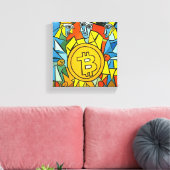 Bitcoin Art Leinwanddruck (Insitu (Wohnzimmer))