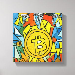 Bitcoin Art Leinwanddruck