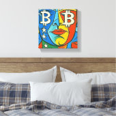 Bitcoin Art Leinwanddruck (Insitu (Schlafzimmer))