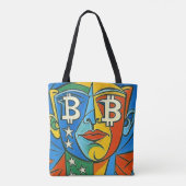 Bitcoin Art Tasche (Rückseite)