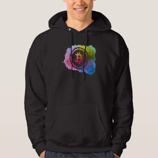 Bitcoin Art Trader Miner Hodl Token Crypto Hoodie (Vorderseite)