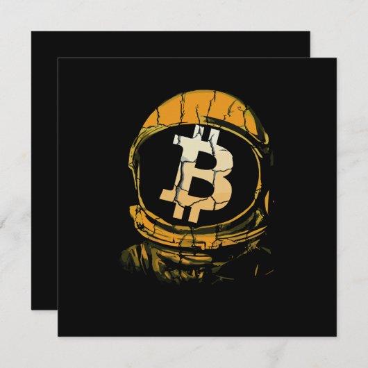 Bitcoin Astronaut-Crypto Astronaut Ankündigung (Vorne/Hinten)