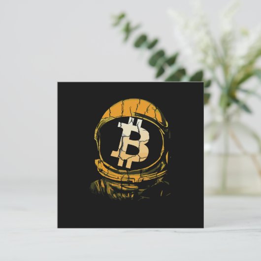 Bitcoin Astronaut-Crypto Astronaut Ankündigung (Stehend Vorderseite)