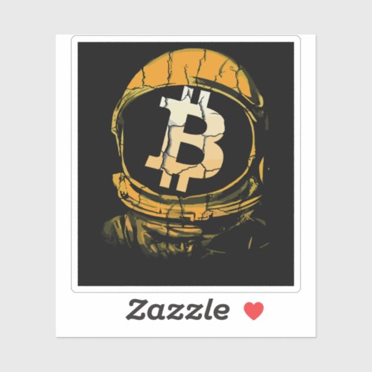 Bitcoin Astronaut-Crypto Astronaut Aufkleber (Blatt)