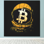 Bitcoin Astronaut-Crypto Astronaut Leinwanddruck (Insitu (Holzboden))