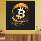 Bitcoin Astronaut-Crypto Astronaut Leinwanddruck (Insitu (Wohnzimmer))