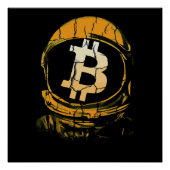 Bitcoin Astronaut-Crypto Astronaut Poster (Vorderseite)