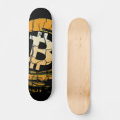 Bitcoin Astronaut-Crypto Astronaut Skateboard (Vorderseite)