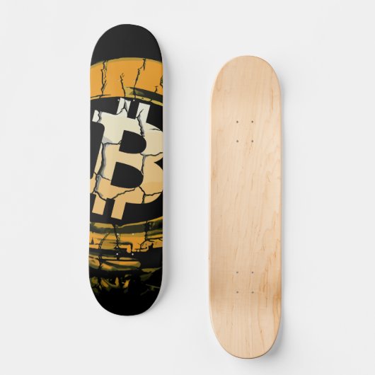 Bitcoin Astronaut-Crypto Astronaut Skateboard (Vorderseite)