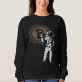 Bitcoin Astronaut  Cryptocurrency   BTC Crypto Sweatshirt (Vorderseite)