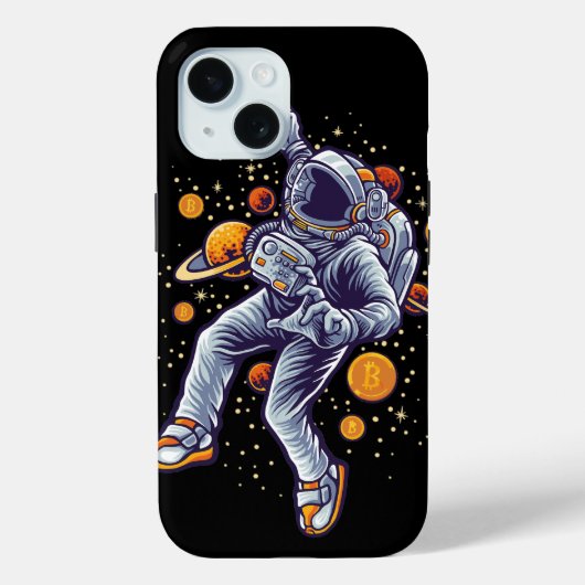 Bitcoin Astronaut zum Mond - Bitcoin Crypto Case-Mate iPhone Hülle (Rückseite)