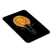 Bitcoin Astronaut zum Mond - Bitcoin Crypto Magnet (Rechte Seite)
