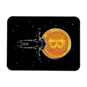 Bitcoin Astronaut zum Mond - Bitcoin Crypto Magnet (Horizontal)