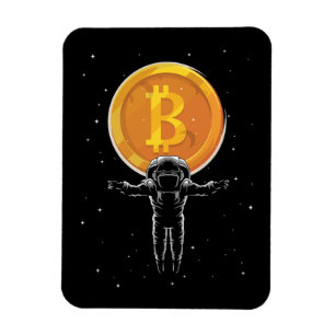 Bitcoin Astronaut zum Mond - Bitcoin Crypto Magnet