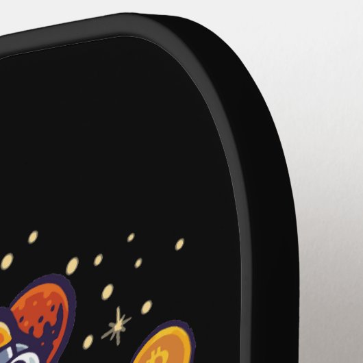 Bitcoin Astronaut zum Mond - Bitcoin Crypto Pickleball Schläger (Linke Seite)