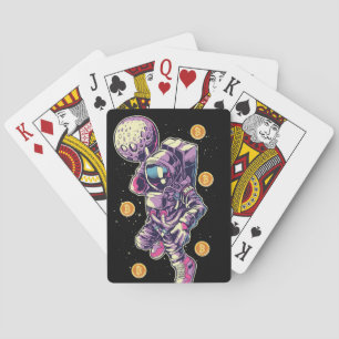 Bitcoin Astronaut zum Mond - Bitcoin Crypto Spielkarten