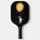 Bitcoin Astronaut zum Mond - Btc Crypto Pickleball Schläger (Vorderseite)