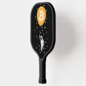 Bitcoin Astronaut zum Mond - Btc Crypto Pickleball Schläger (Links)