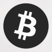Bitcoin-Aufkleberbogen Etiketten (Design 1)