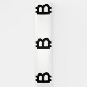 Bitcoin B Bold 2,5x12 Vinyl Banner (Vertikal)
