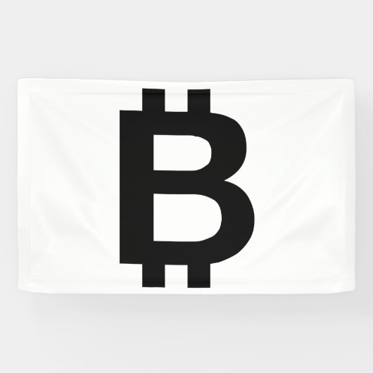 Bitcoin B Bold 2,5x4 Vinyl Banner (Horizontal)