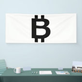 Bitcoin B Bold 2,5x6 Vinyl Banner (Messe)