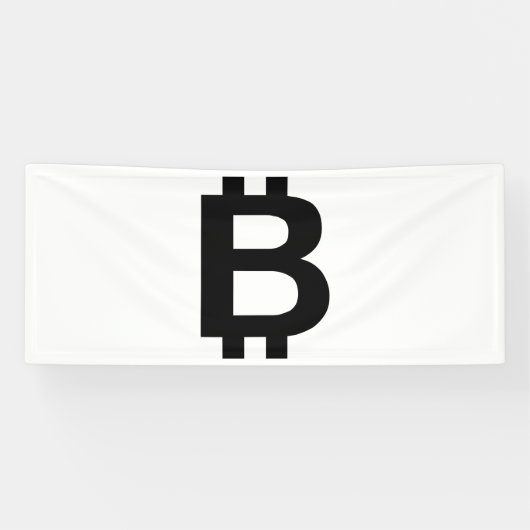 Bitcoin B Bold 2,5x6 Vinyl Banner (Horizontal)