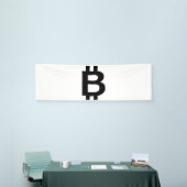 Bitcoin B Bold 2.5x8 Vinyl Banner (Messeveranstaltung)