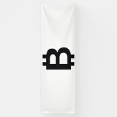 Bitcoin B Bold 2.5x8 Vinyl Banner (Vertikal)