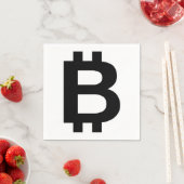 Bitcoin B Bold 3 Ply Napkins Serviette (Beispiel)