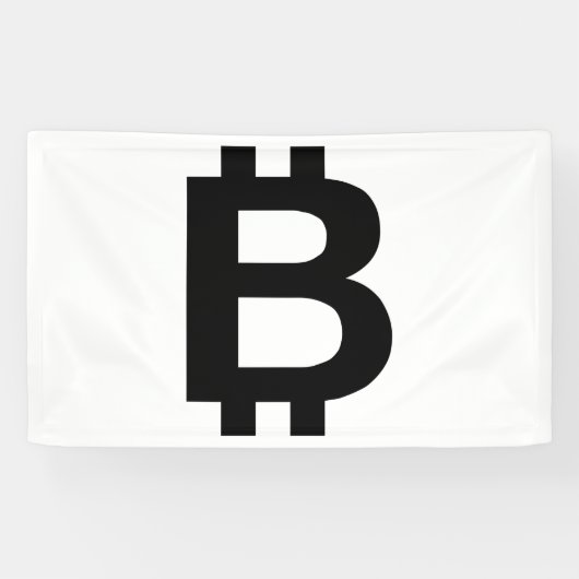 Bitcoin B Bold 3x5 Vinyl Banner (Horizontal)