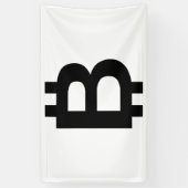 Bitcoin B Bold 3x5 Vinyl Banner (Vertikal)