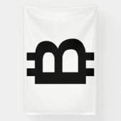 Bitcoin B Bold 4x6 Vinyl Banner (Vertikal)