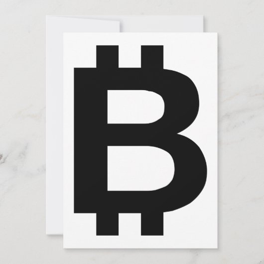 Bitcoin B Bold Einladung (Vorderseite)